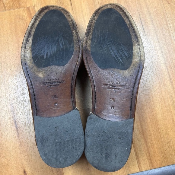 Bruno Magli Pilota Men’s Brown Croc Embossed Leather Loafers Italy SZ 11.5M - Picture 4 of 8